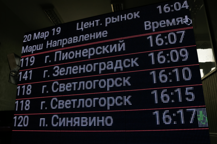 119 автобус калининград расписание