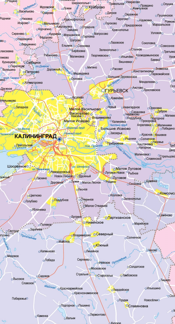 Где на карте калининград