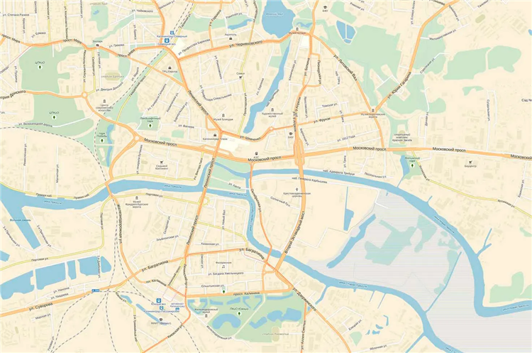 Карта россии с городами калининград